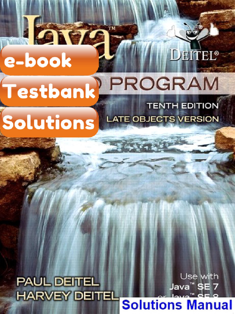 Testbank For Java How To Program Late Objects 10th Edition Deitel | PDF ...