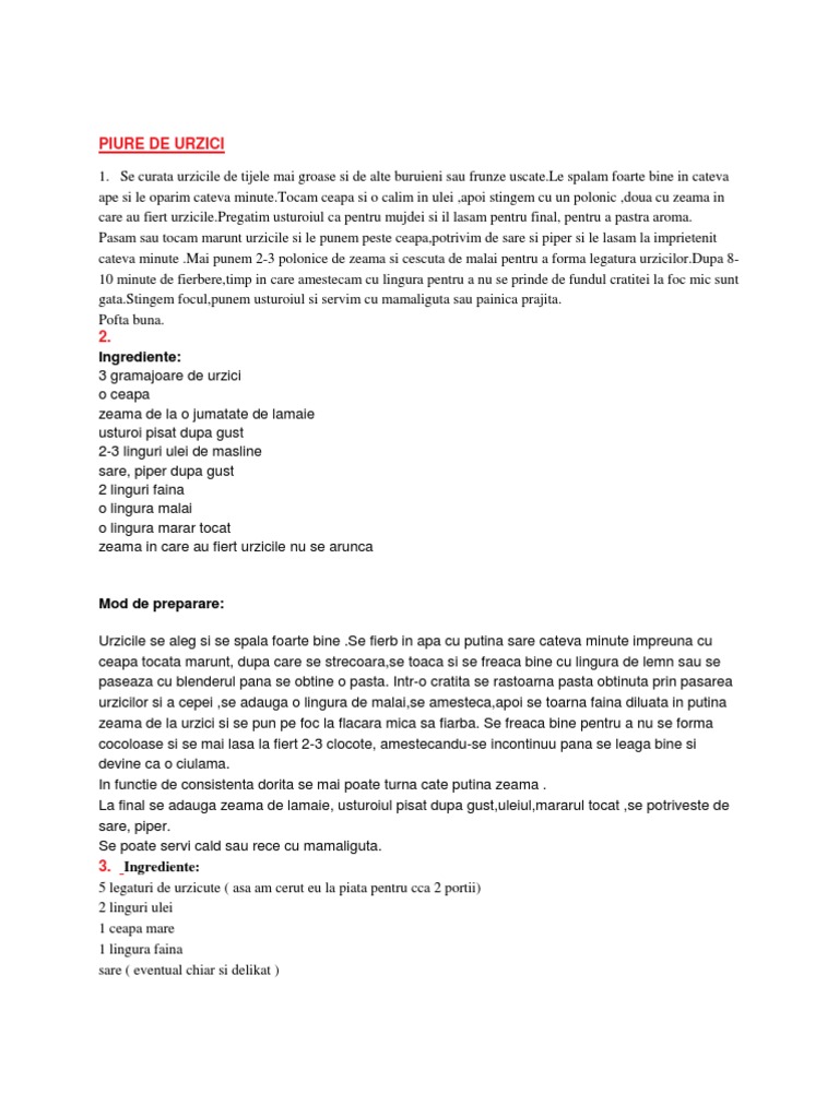 Retete Utile | PDF