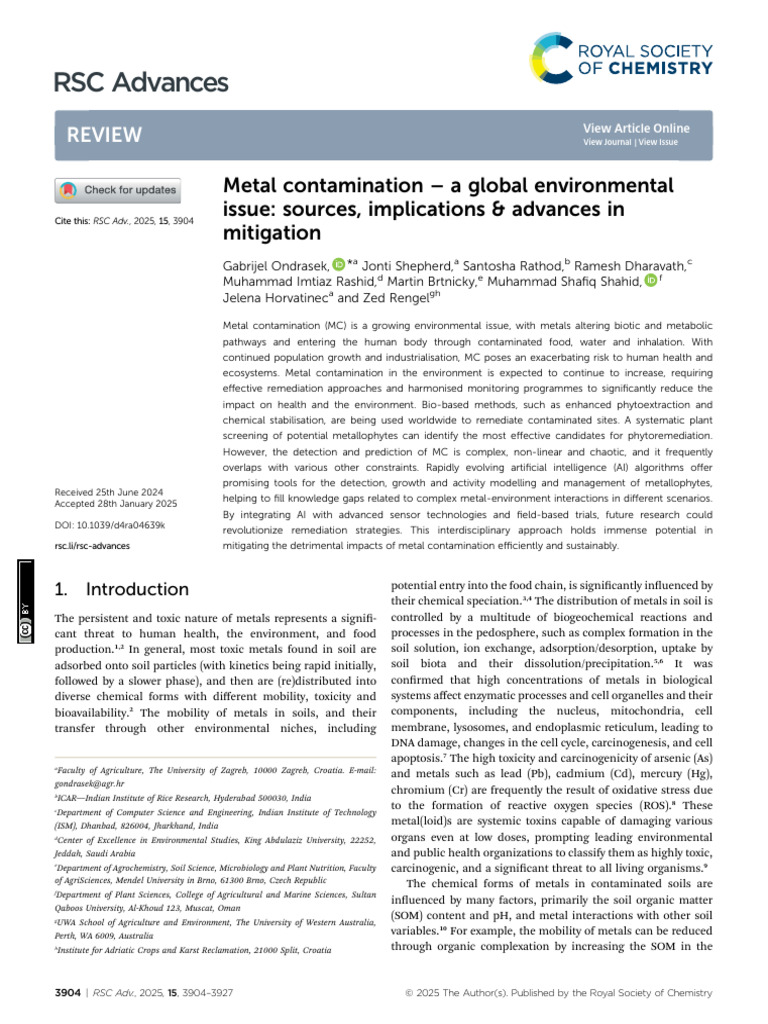 Gabrijel Intro | PDF | Soil | Reactive Oxygen Species