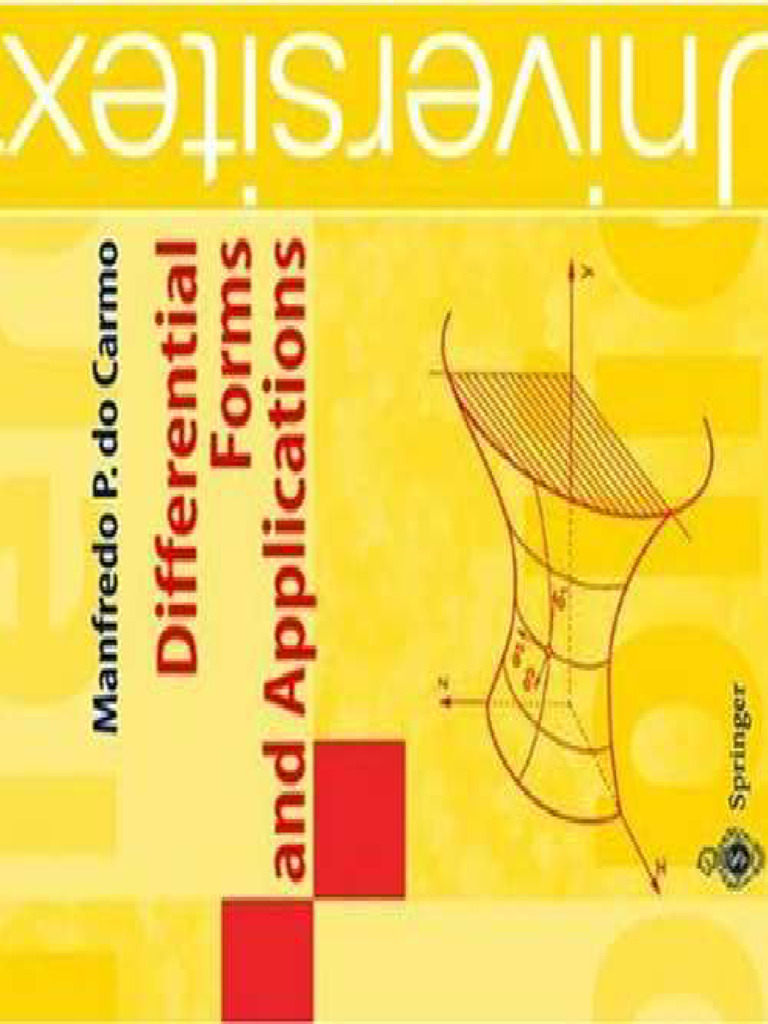 Differential Forms and Applications Do Carmo Manfredo P PDF Free | PDF ...