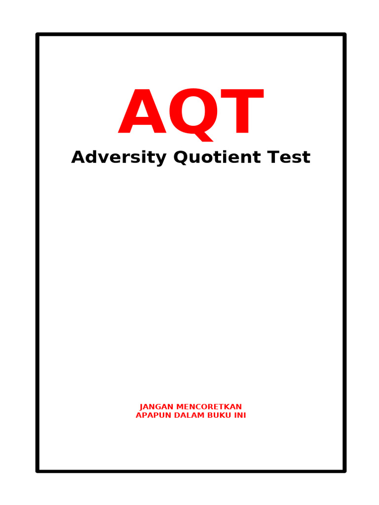 Buku Soal Adversity Quotient | PDF