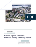 Kendall Square Customer Intercept Survey Summary Report: December 2011