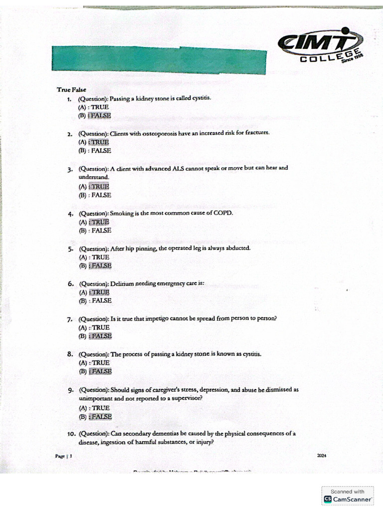 Exam Questions | PDF
