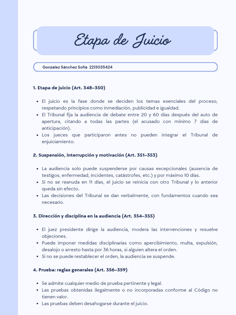Etapa de Juicio | PDF | Justicia | Crimen y violencia