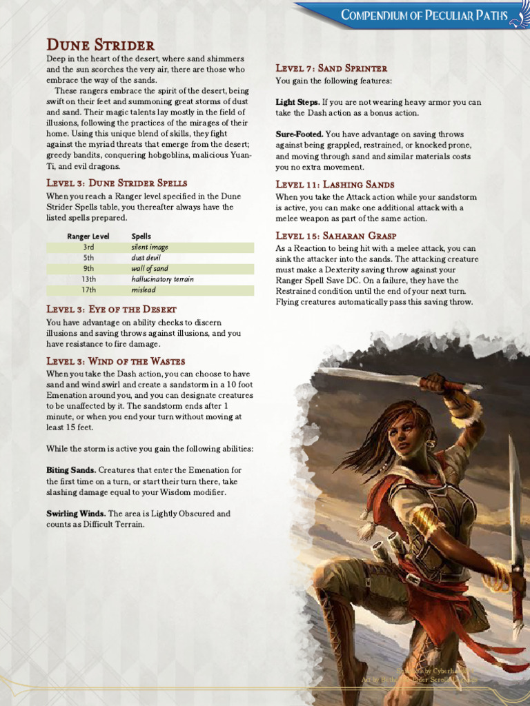 Ranger - Dune Strider (Cyberhawk94 - ) | PDF | Desert