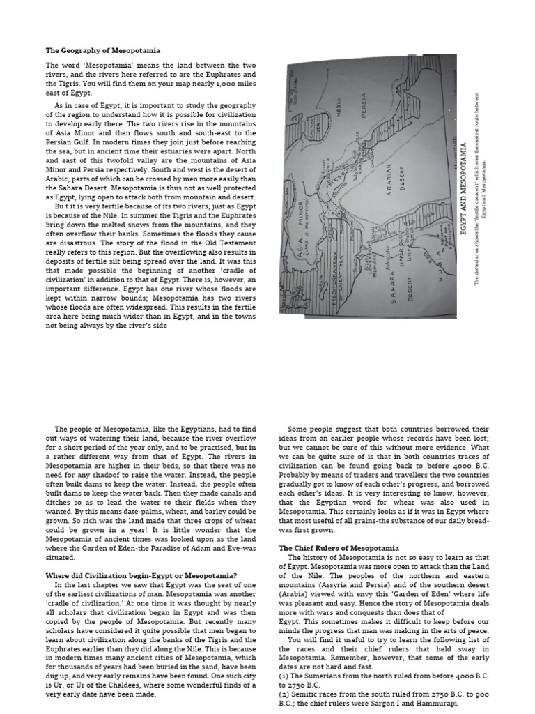 The Story of Mesopotamia | PDF | Babylon | Sumer
