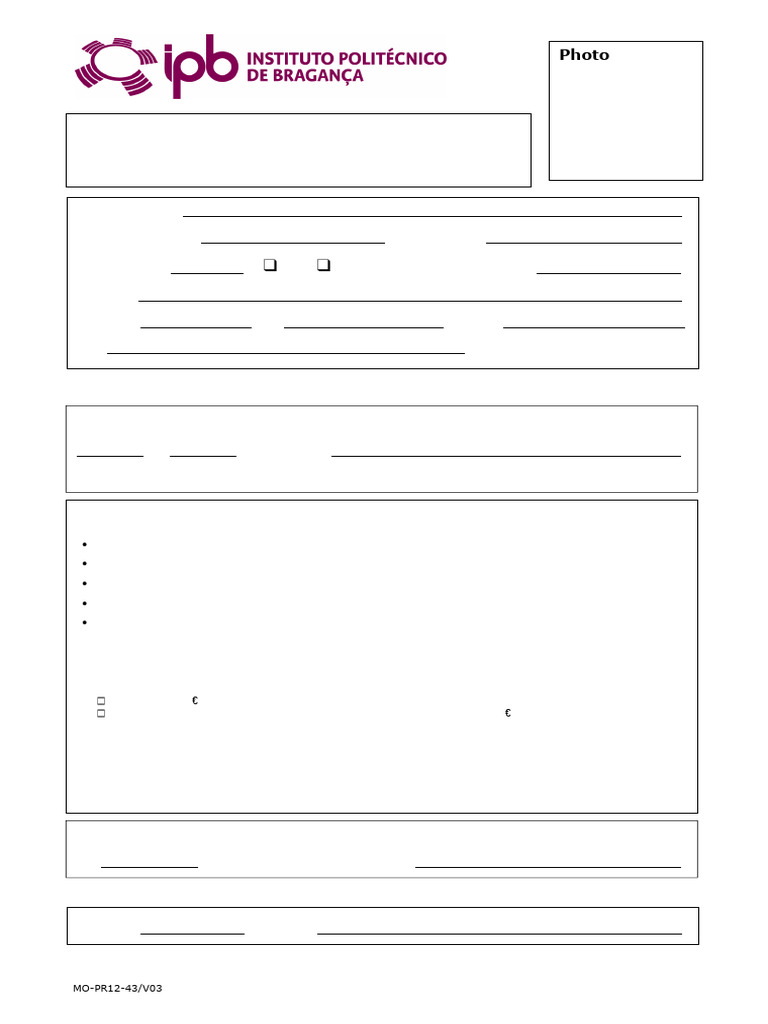 Application Form Master | PDF