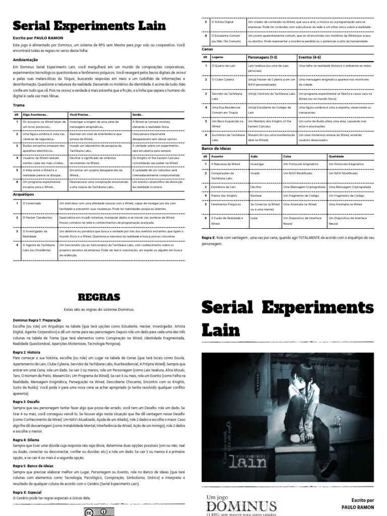 Dominus Serial Experiments Lain | PDF | Realidade