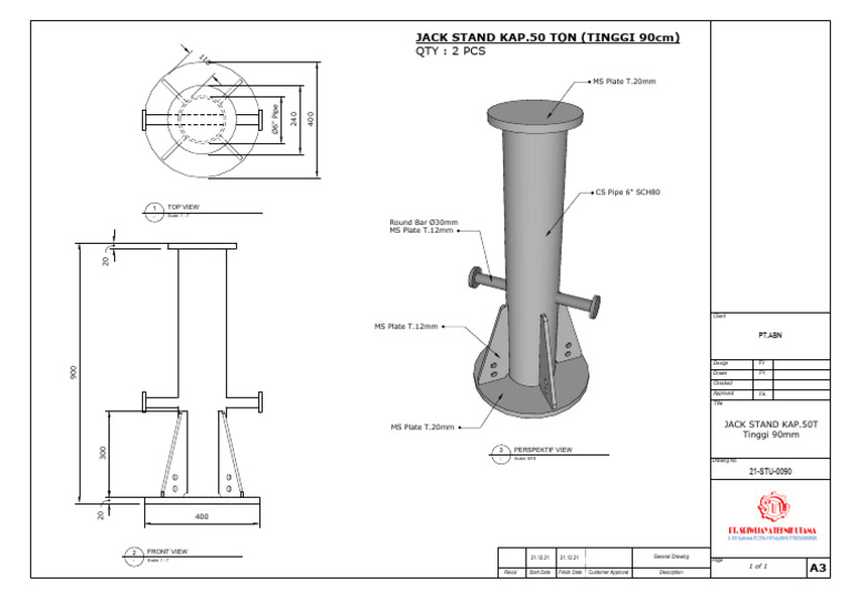 21 Stu 0090 PT - Abn Jack Stand Kap.50t | PDF