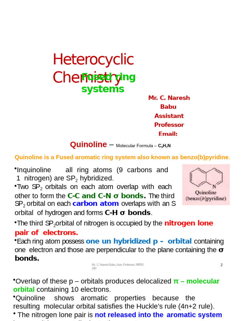 Heterocyclic Compounds 3 | PDF | Molecular Orbital | Aromaticity