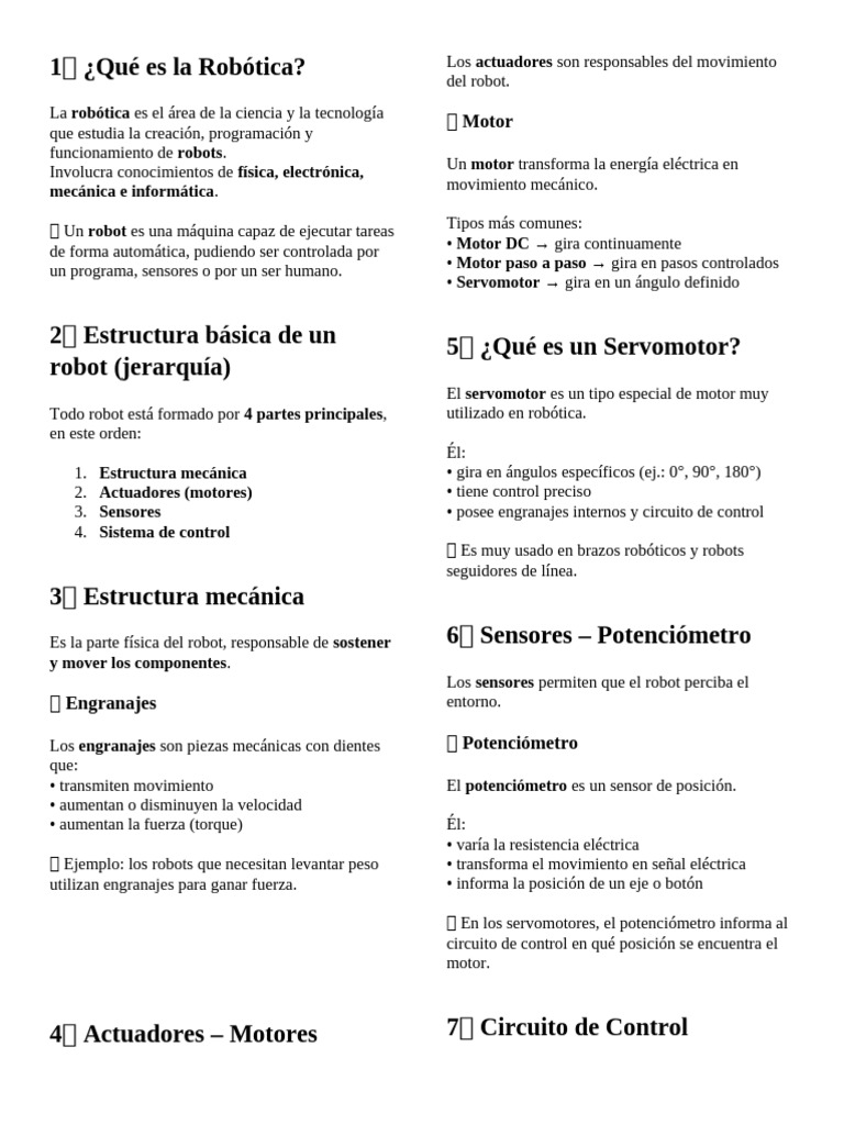 robótica | PDF | Robot | Robótica