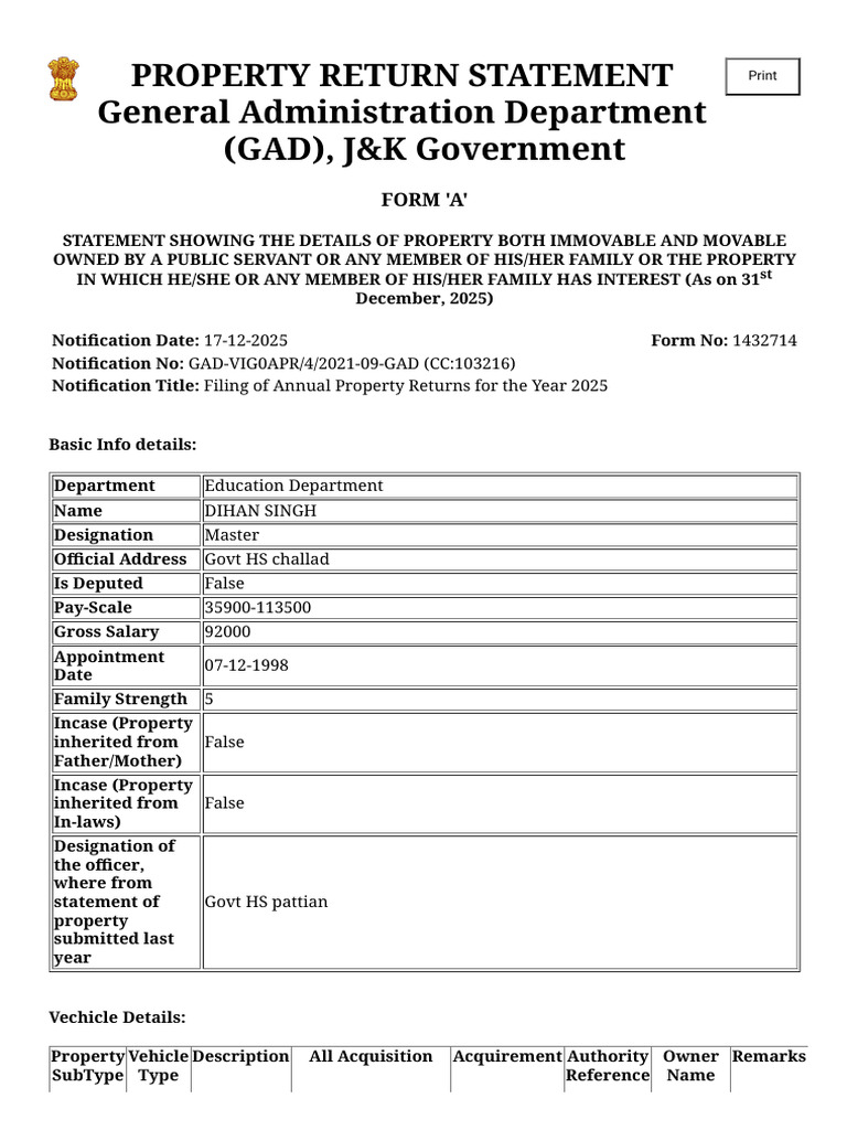 Property Return System | PDF