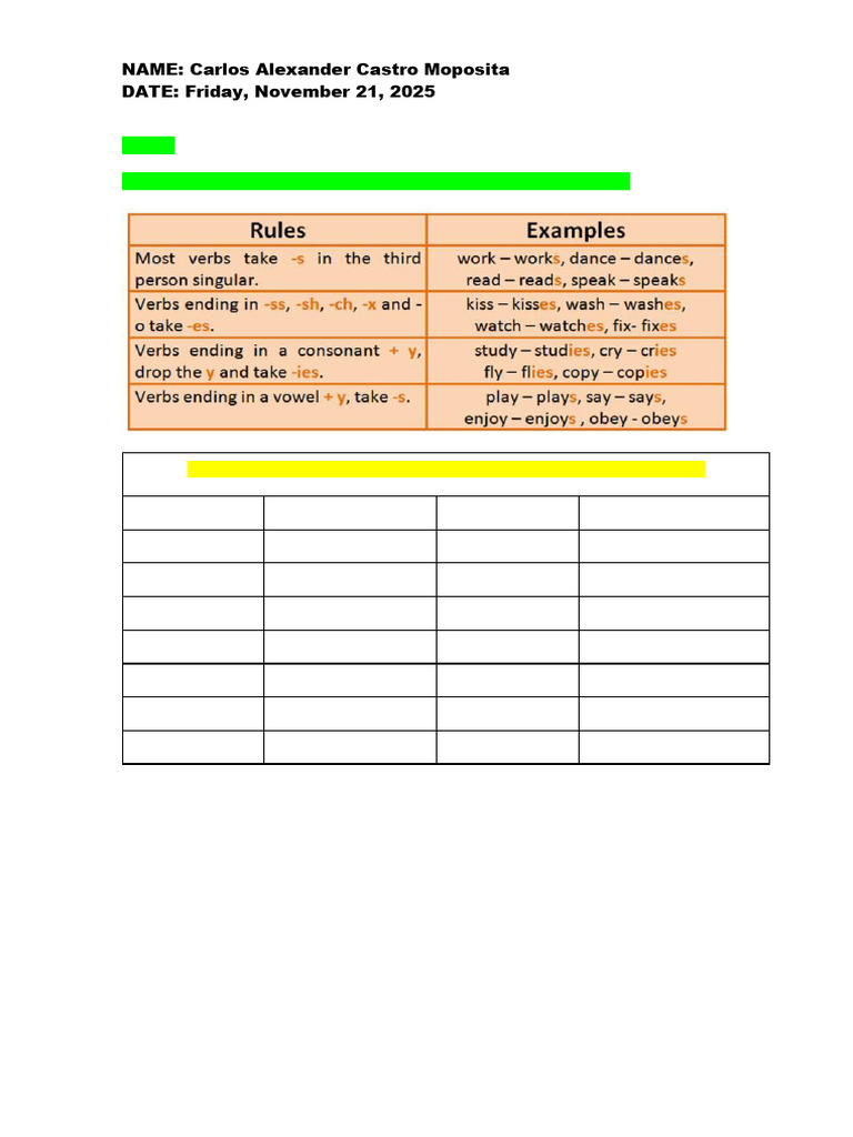 All tasks one file (5) | PDF | Linguistic Typology | Linguistics
