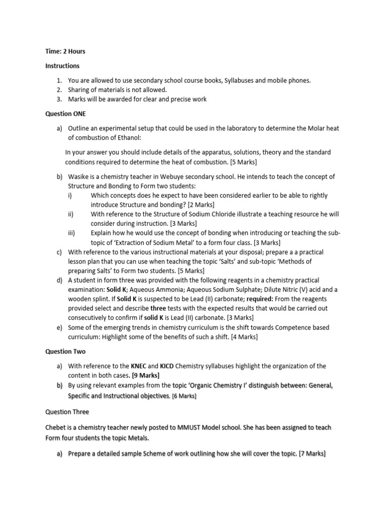 Sample ESM 322 Open Exam | PDF