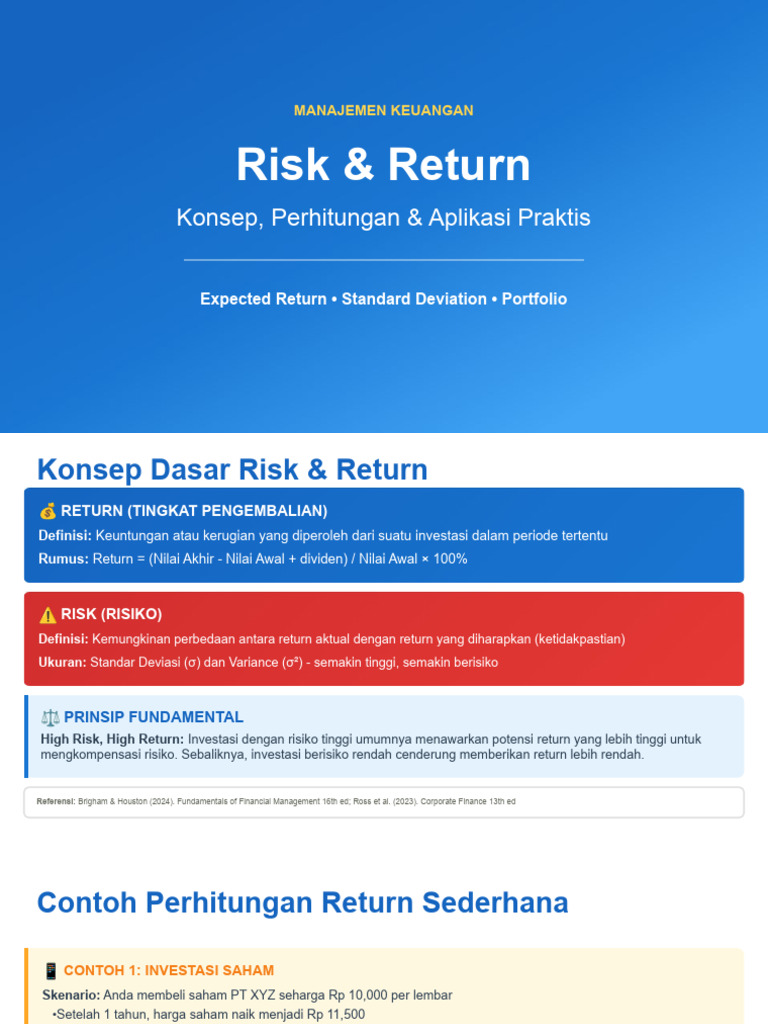 Risk Return | PDF