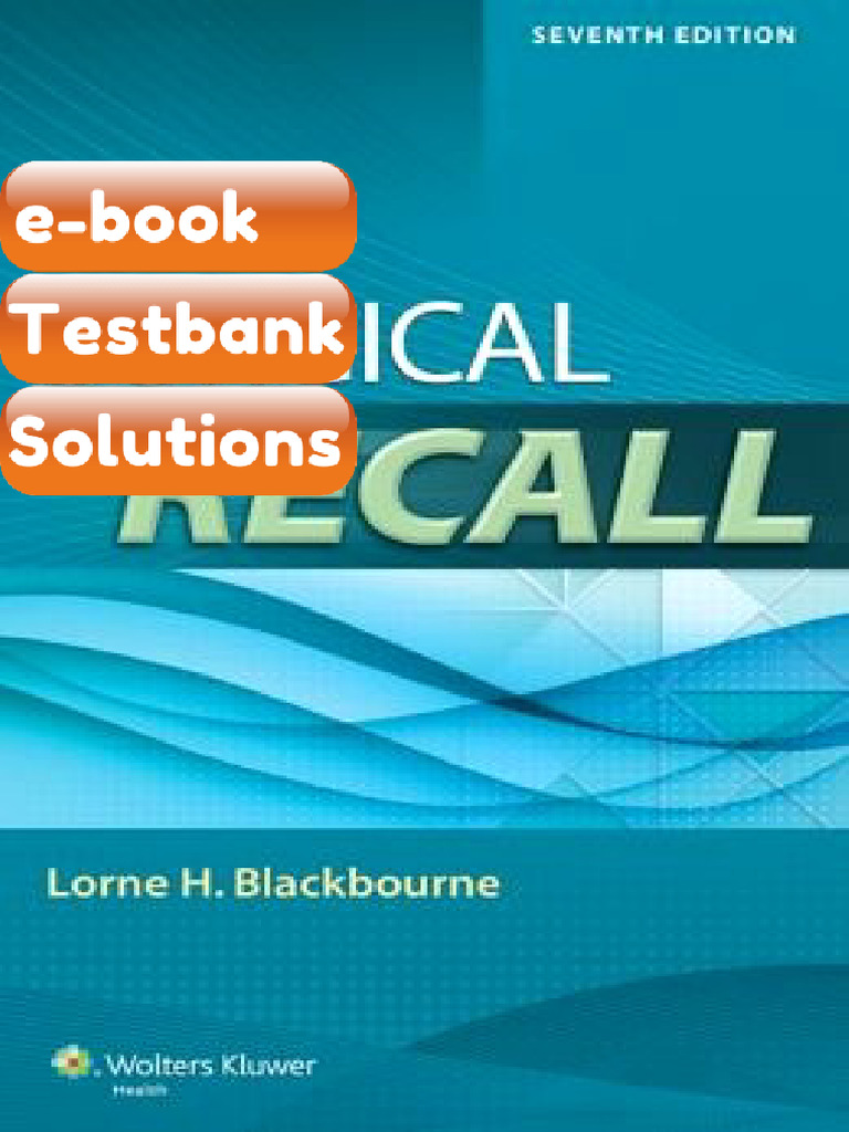 Surgical Recall 7th Edition Recall Series eBook & Testbank | PDF ...