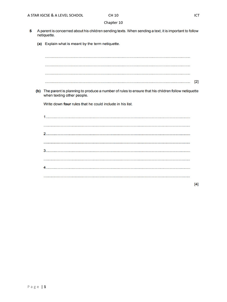 Chapter 10 Question (2021) | PDF