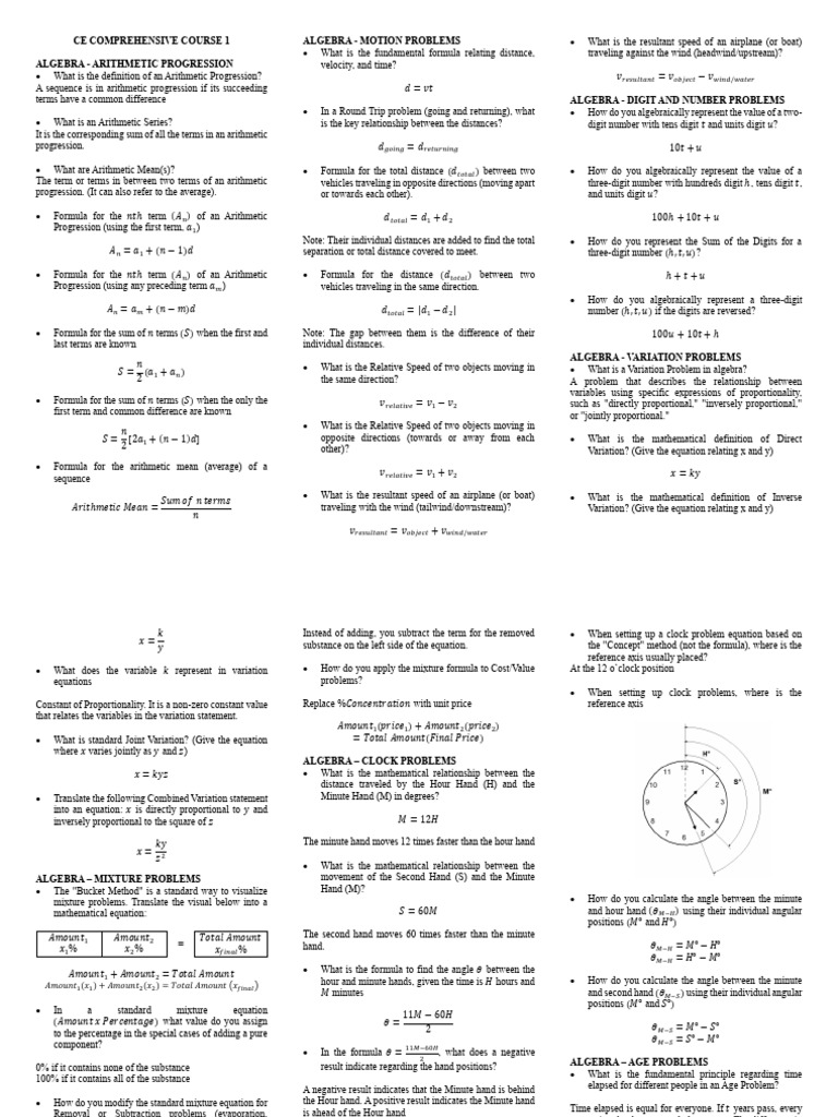 MSTE Formulae | PDF | Sphere | Equations