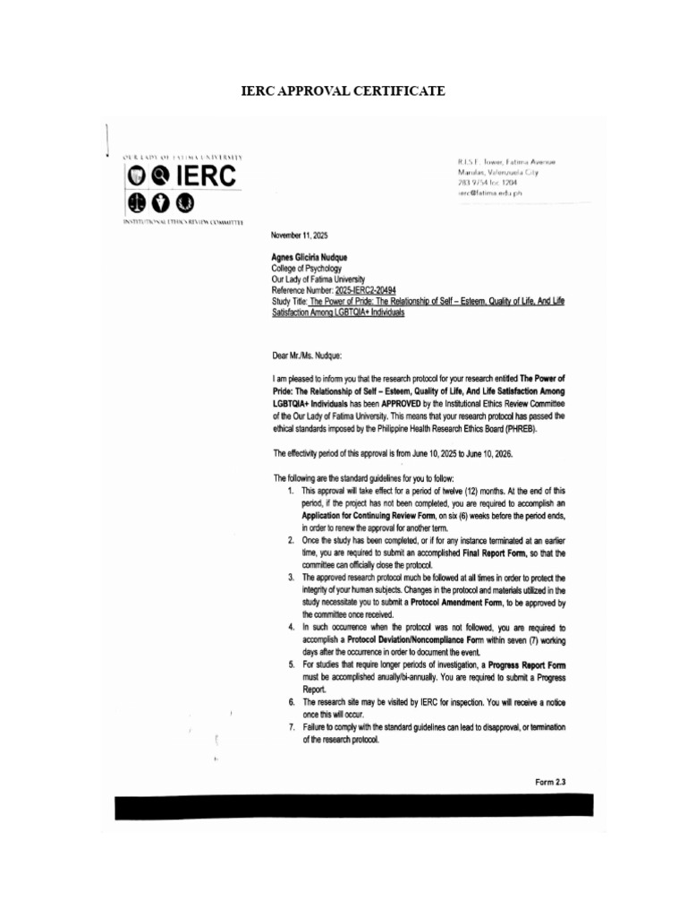 Rdic Ierc Approval Certificate | PDF