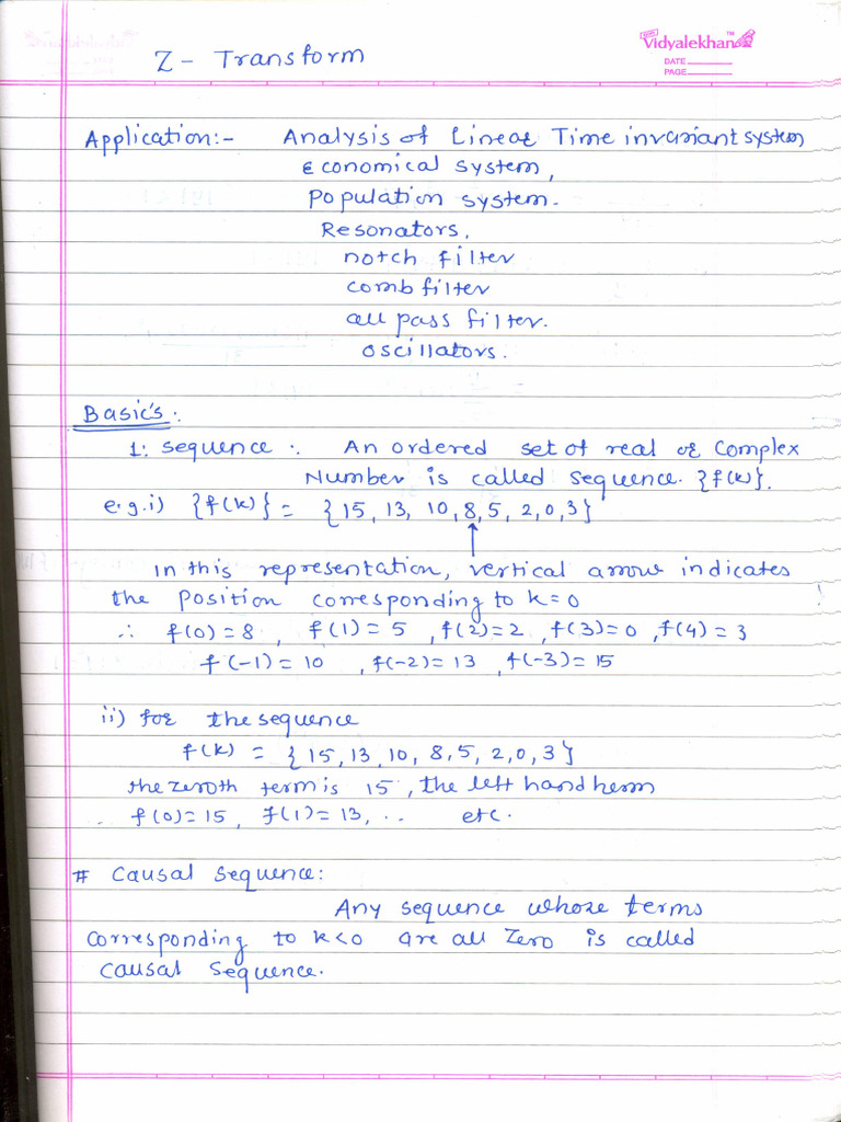 Z Transform Merged | PDF