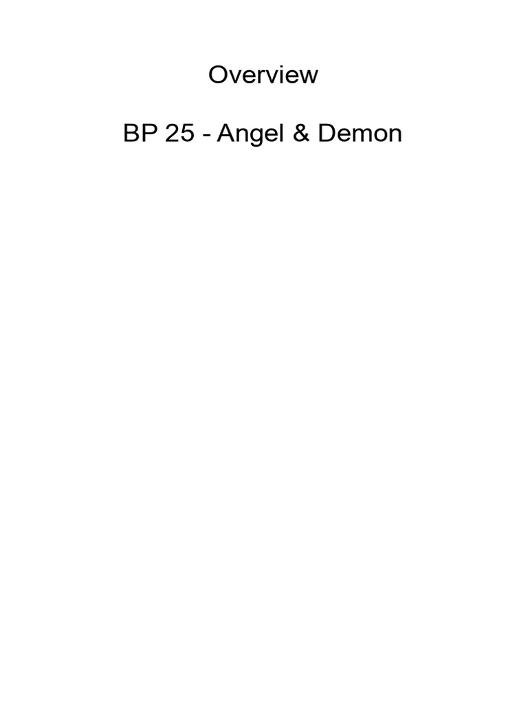BP 25 - Angel & Demon Overview | PDF
