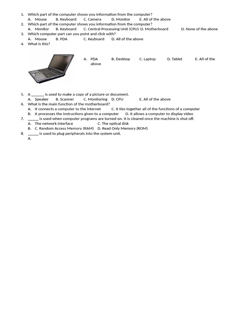 Quiz No. 3 | PDF
