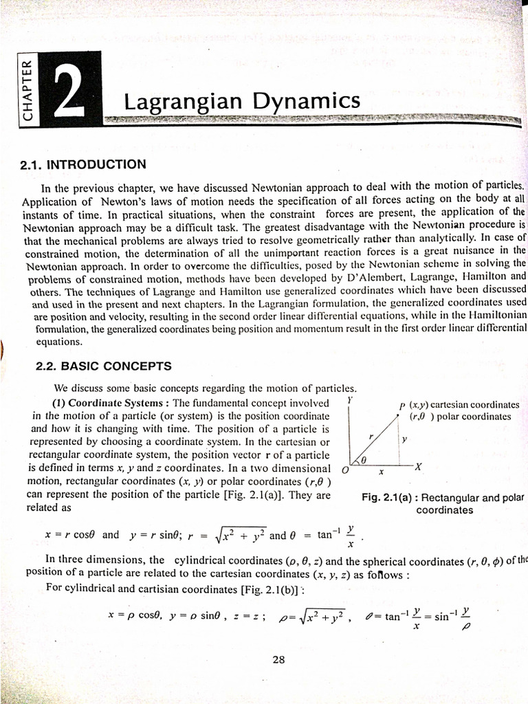 Lagrangian Dynamics | PDF