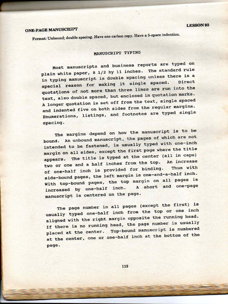 Unbound Manuscript Sample 1 | PDF