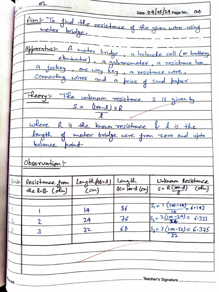Experiment - 1 Physics 12th | PDF