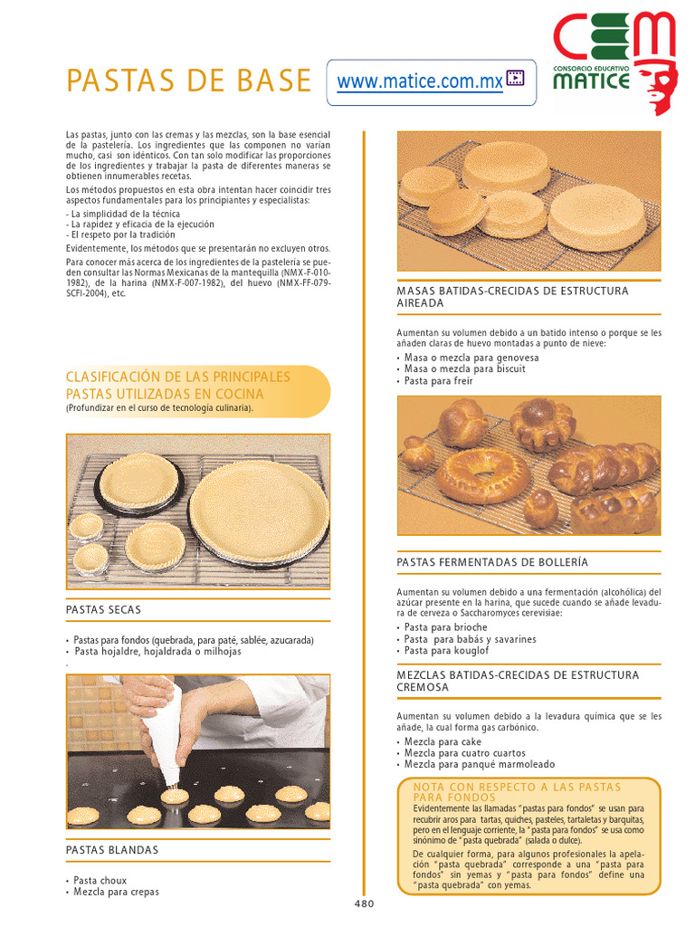 (480-539) Pastas | PDF | Confitería | Pasta