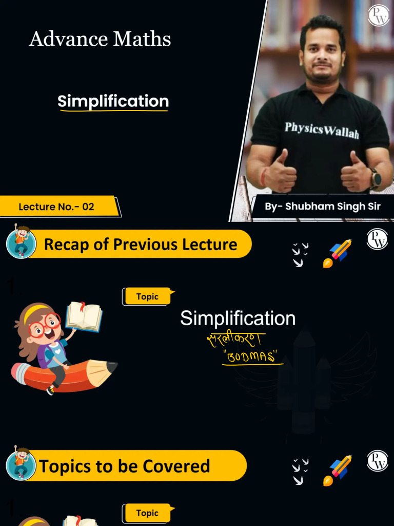 Simplification - 02 - Class Notes | PDF