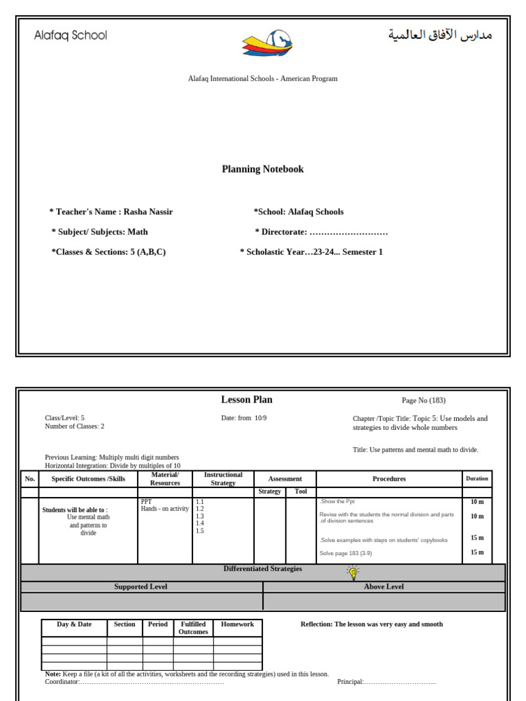 Grade 5 - LP - Week 4 | PDF | Lesson Plan | Behavior Modification