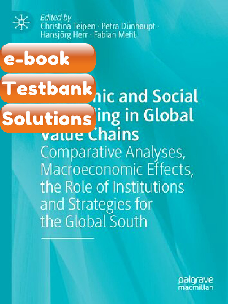Economic and Social Upgrading in Global Value Chains Comparative ...