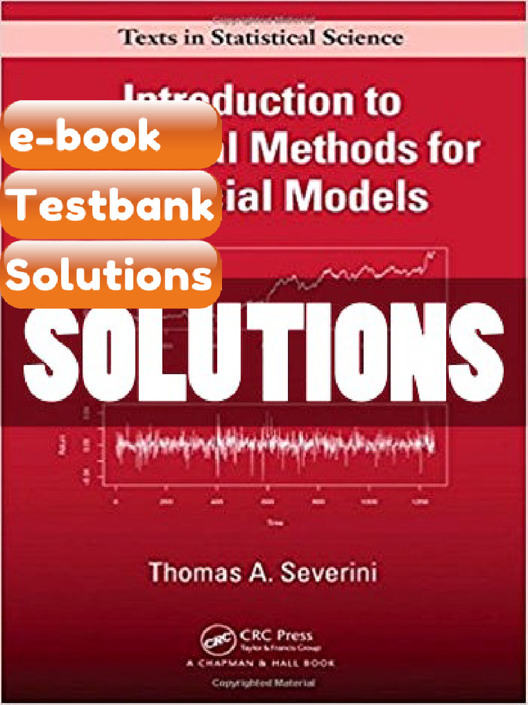 Solutions Introduction To Statistical Methods For Financial Models 1 Ed ...