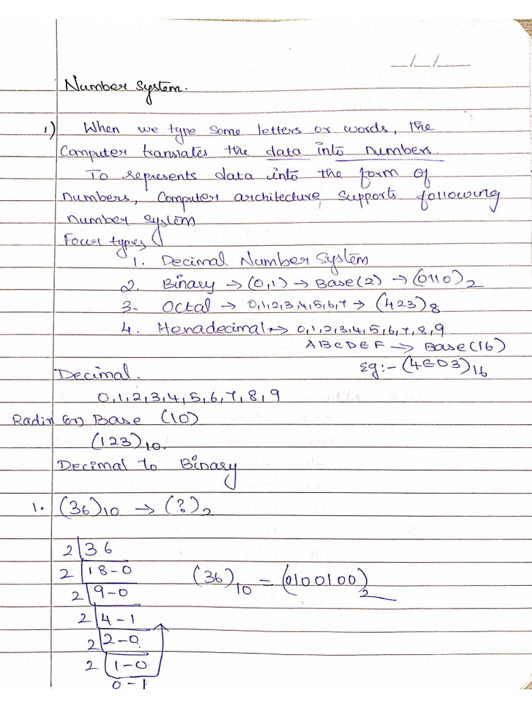 CO Mod 1 - Handwritten Notes | PDF