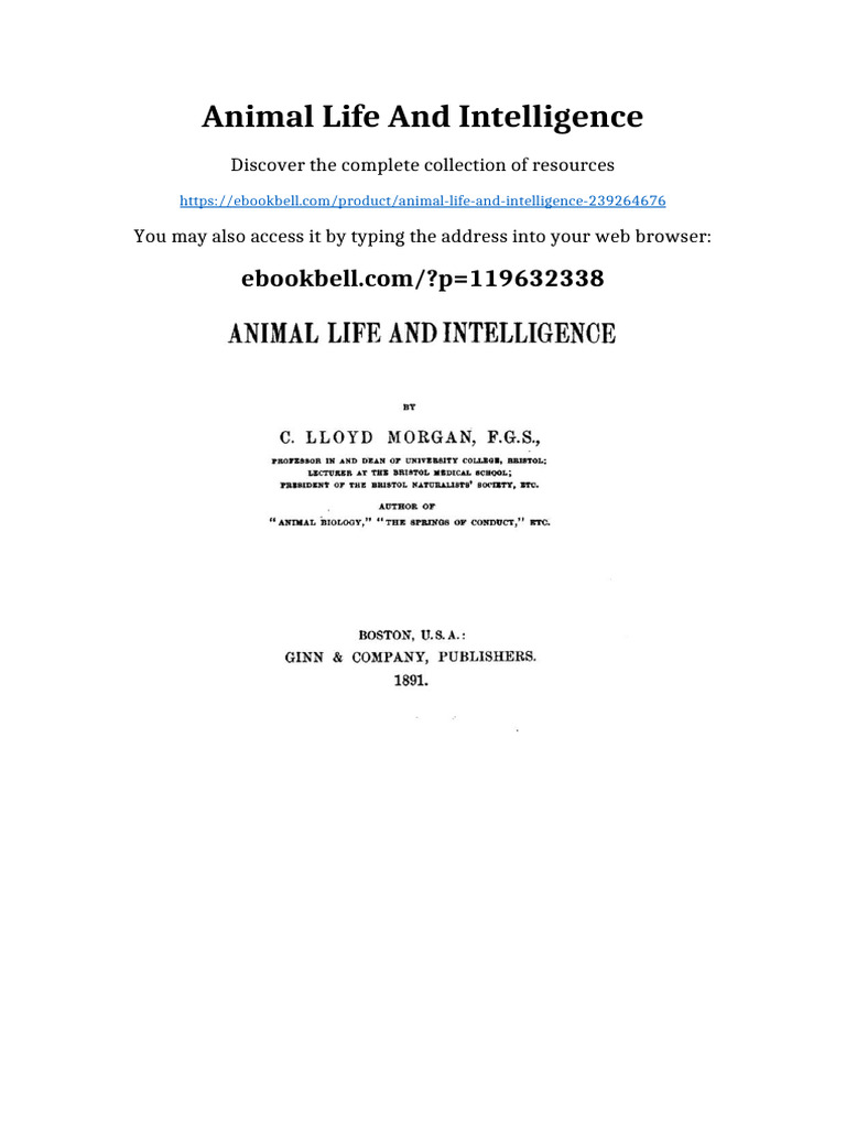 Animal Life and Intelligence updated 2025 | PDF | Spider Man | Marvel ...