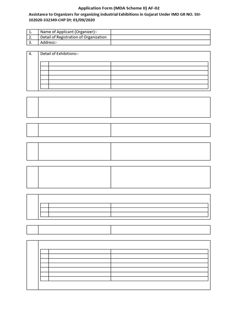 Mda 2 Application Form | PDF