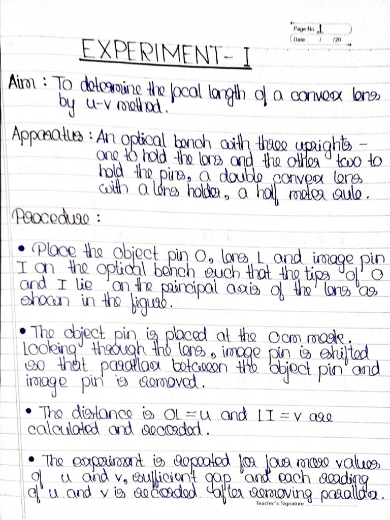 Physics Practical 1 | PDF