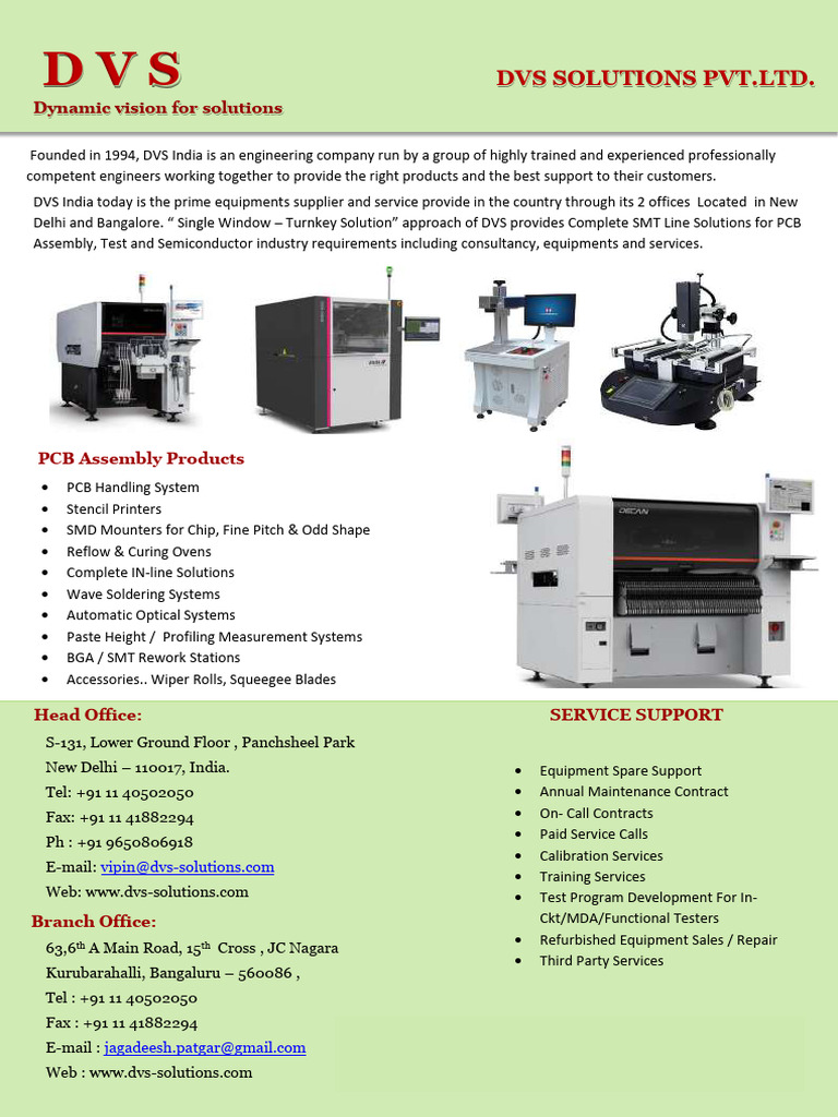 Dvs Catalog Word 1 | PDF | Production And Manufacturing | Electronic ...