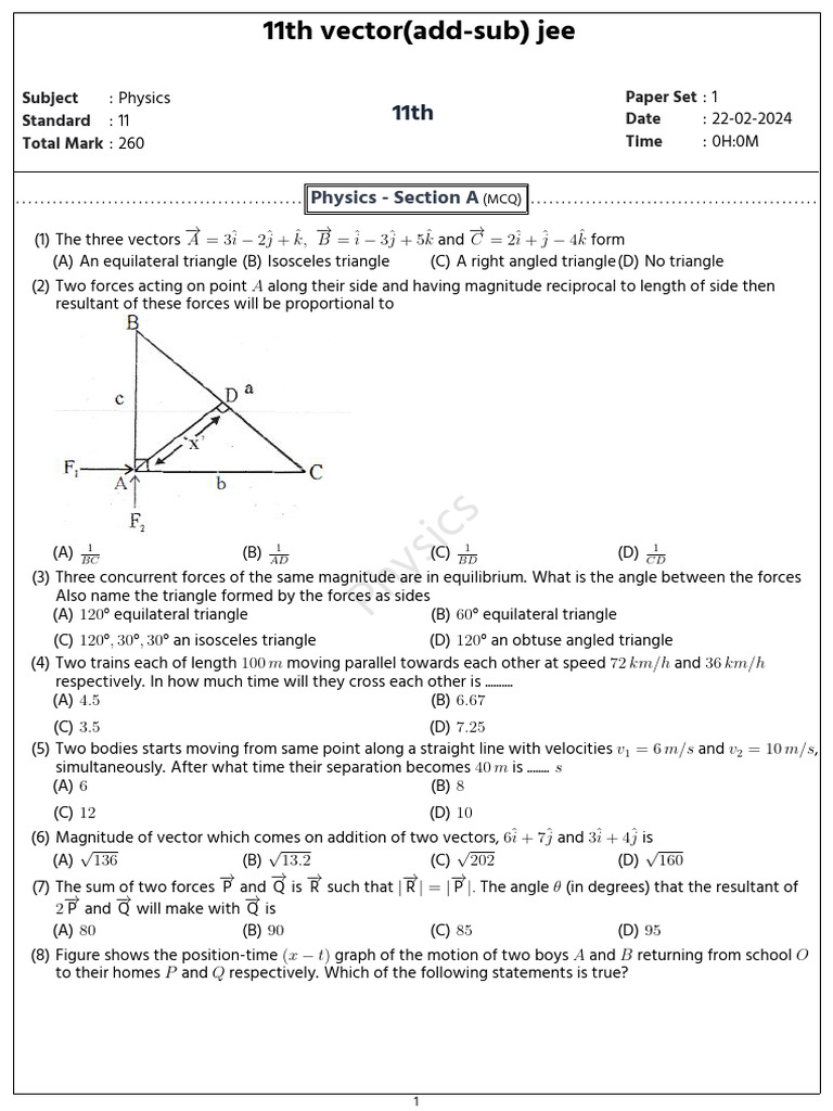 11th 1708609165 | PDF | Triangle | Force