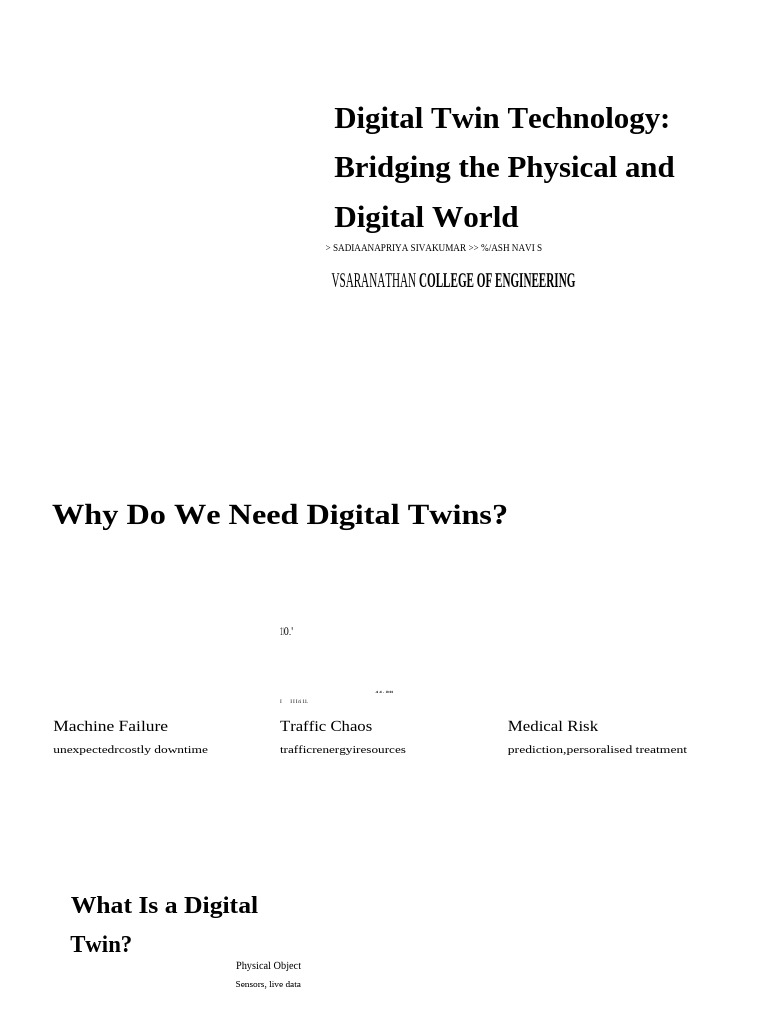Digital Twin Technology - Bridging The Physical and Digital World | PDF ...