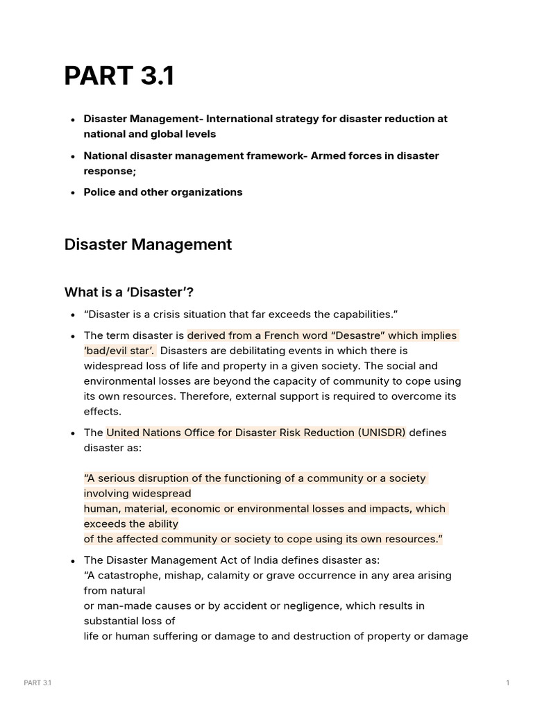 PART_3.1 | PDF | Disaster Risk Reduction | Safety