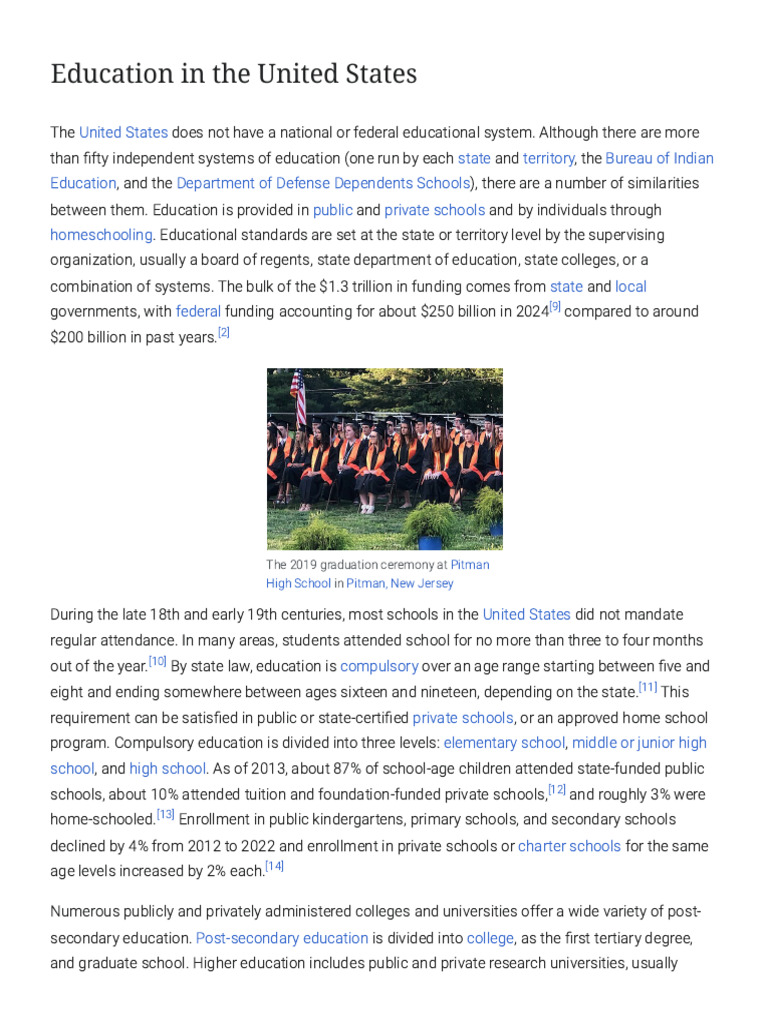 Education in The United States | PDF | Academic Degree | Education In ...