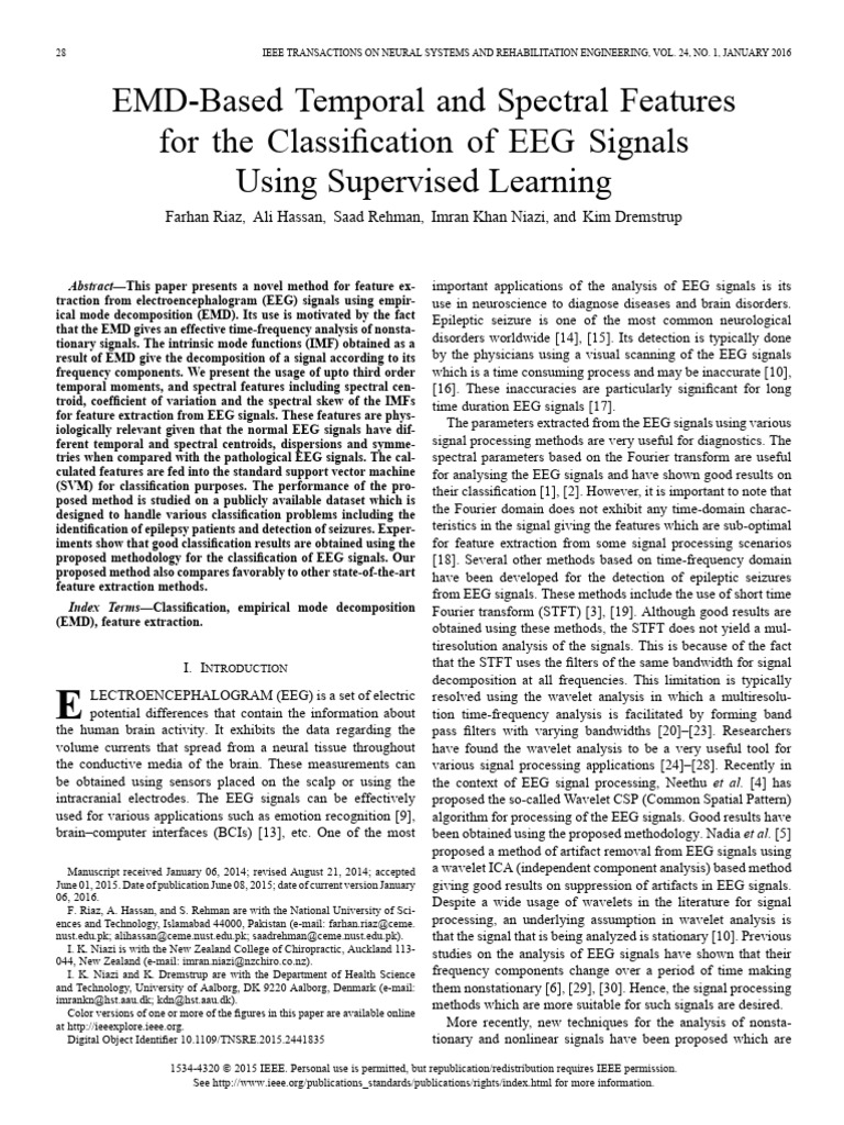 EMD-Based Temporal and Spectral Features For The Classification of EEG ...