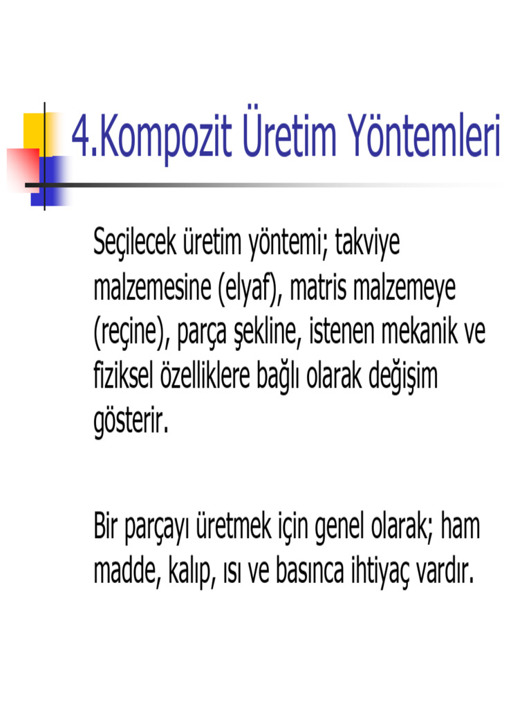 4 Uretim Yontemleri - PDFJ C | PDF