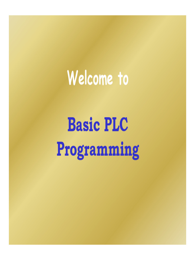 Basic PLC Part II - Basic PLC Programming (Compatibility Mod | PDF ...