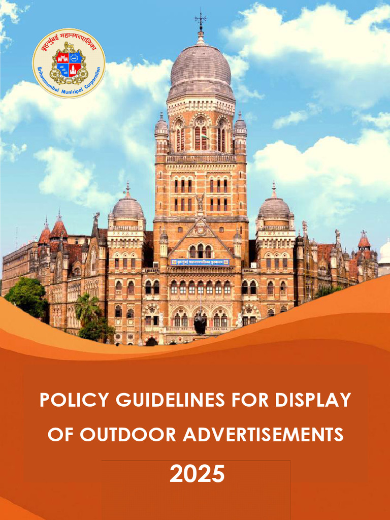 Policy Guidelines For Display of Outdoor Advertisement 2025 - 27!11 ...