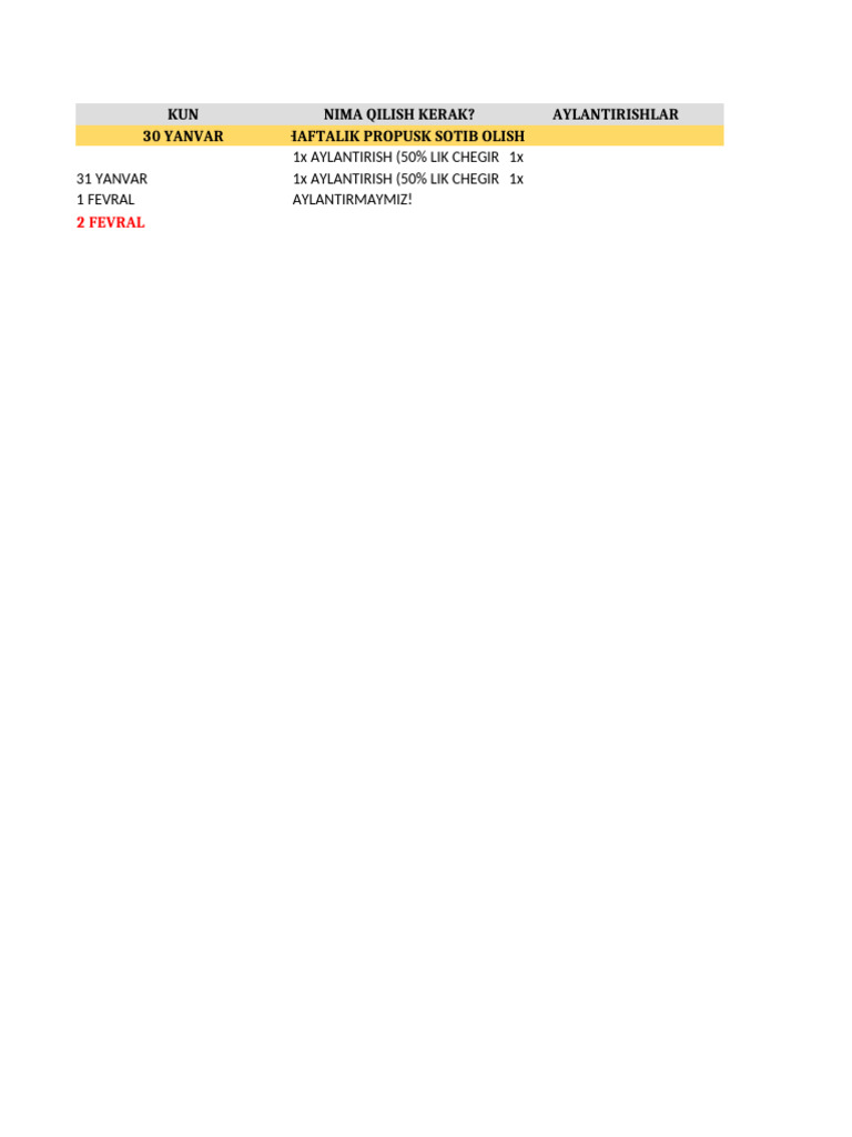 MLBB Jadval | PDF