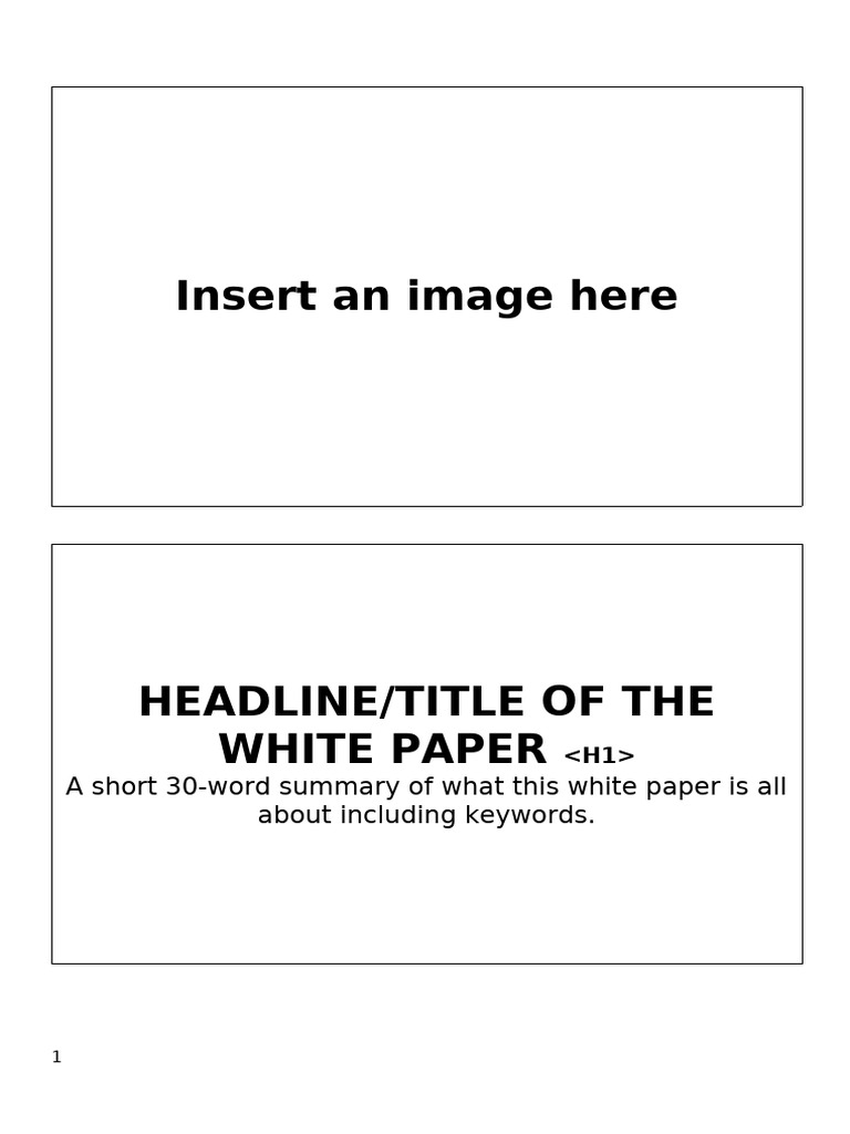Paperflite - White Paper Template 1 | PDF
