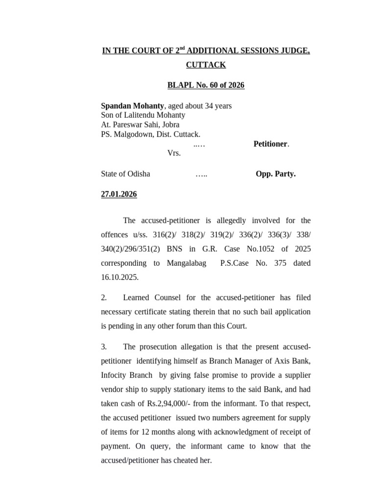 Odcu010001862026 1 2026-01-27 | PDF | Bail | Law Enforcement